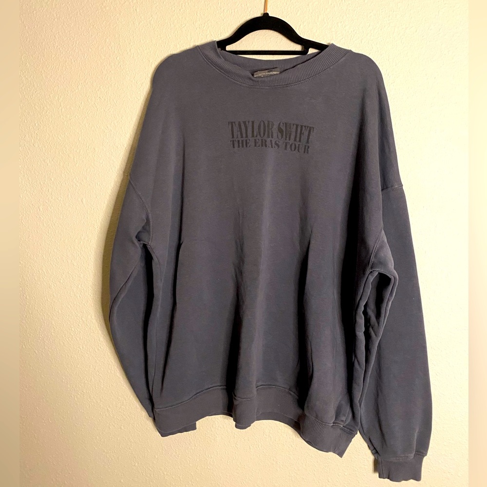 Taylor Swift Eras Tour Blue Mineral Wash Limited Edition Crewneck | NWOT | Sz XS